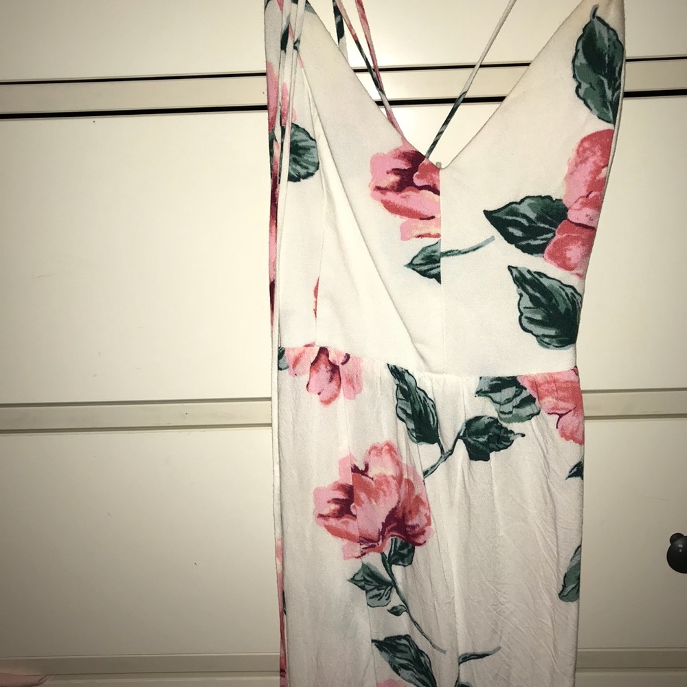 White Floral Maxi dress